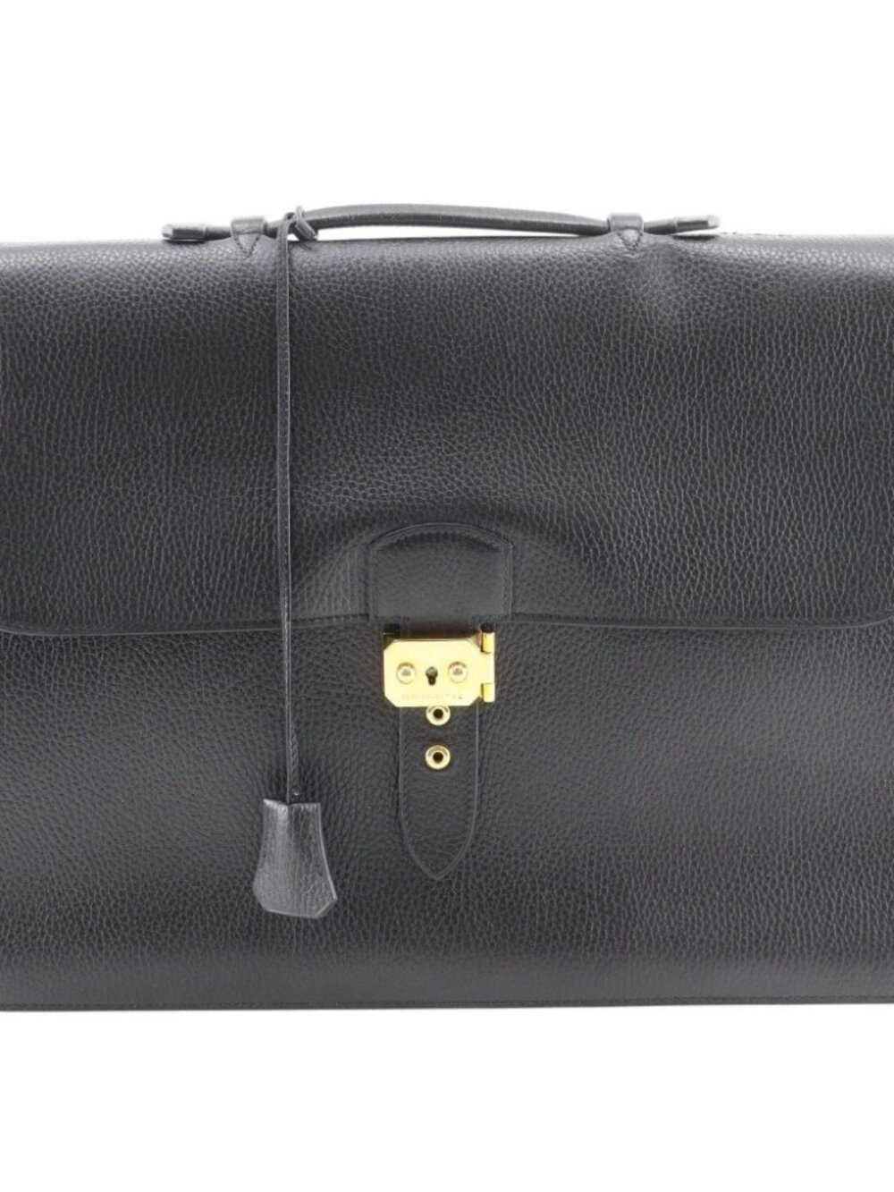 HERMES Sac a Depeche 41 Business bag black Fjord mens